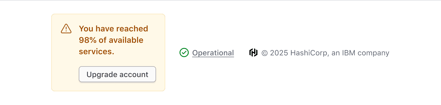 Example of what additional content should not go in the App Footer